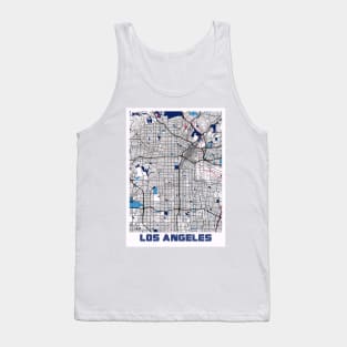 Los Angeles - Califonia MilkTea City Map Tank Top